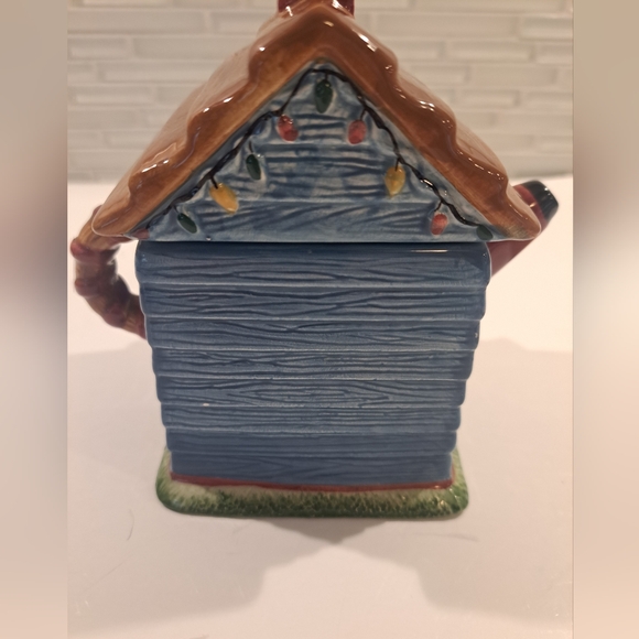 Sakura China Christmas Birdhouse Mini Teapot Collector Series by Debbie Mumm - Picture 4 of 8